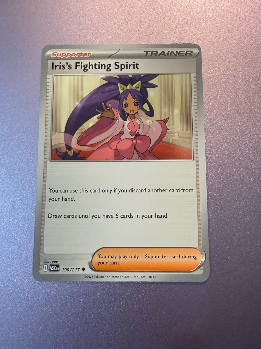 Pokemon TCG Iris’s Fighting Spirit 190/217